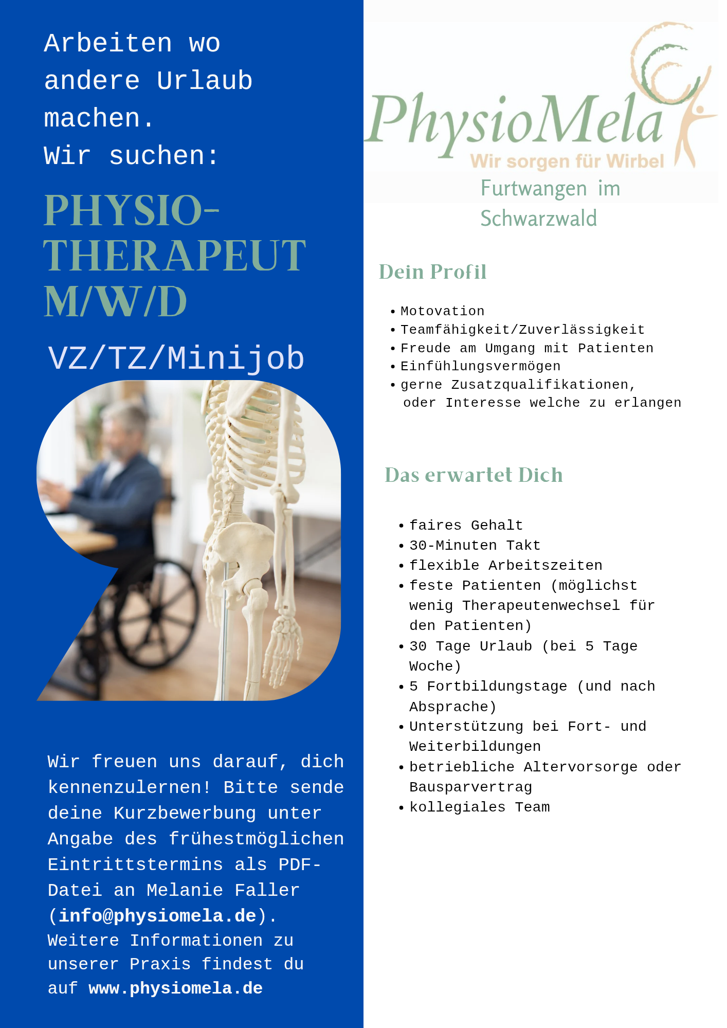 Stellenausschreibung Flyer